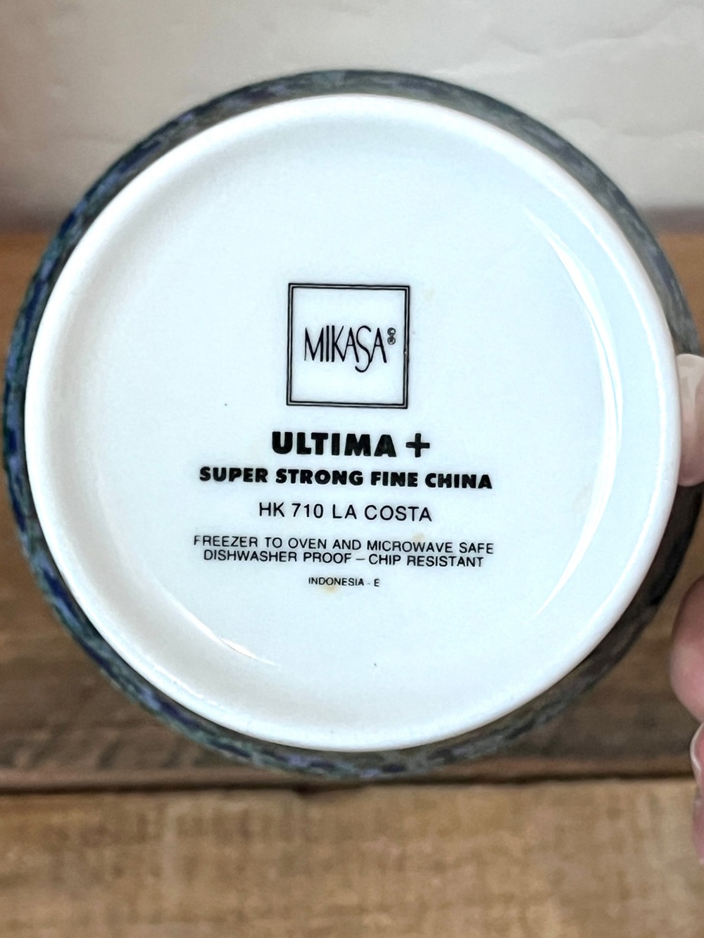 Mikasa Ultima Plus La Costa HK 710 Mosaic Fine China Coffee Cup Mug - Picture 4 of 4